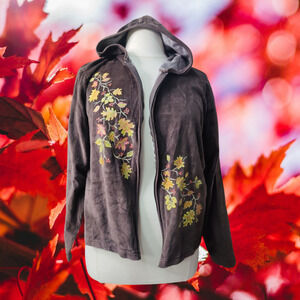 Decorated Originals Autumn applique hooded light jacket size XL